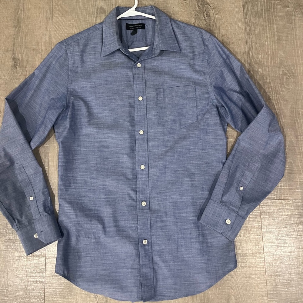 Banana republic non-iron tailored slim fit dress shirt size M